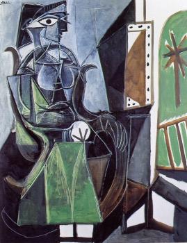 Pablo Picasso : woman seated near the window